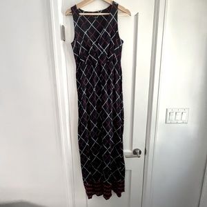 Tommy Hilfiger Red White & Blue Maxi Dress sz M